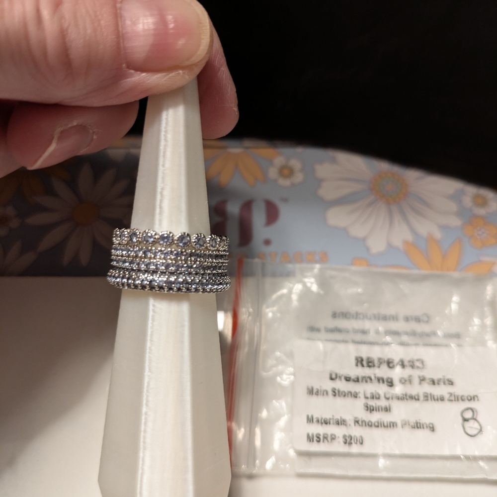 Dreaming of Paris Blue Zircon Ring